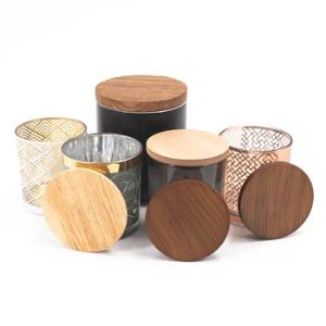 Gorra de fusta per gerro d’espelmes