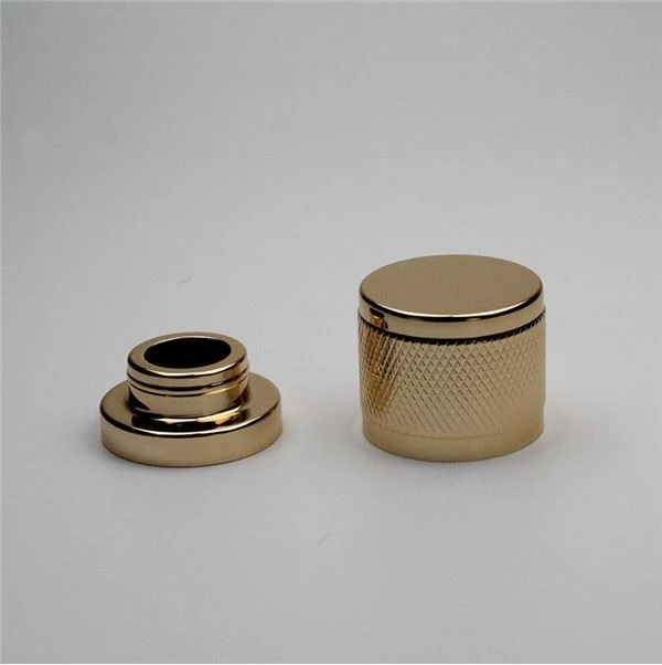 Tapa de perfum d'alumini daurat FEA de 15 mm amb coll