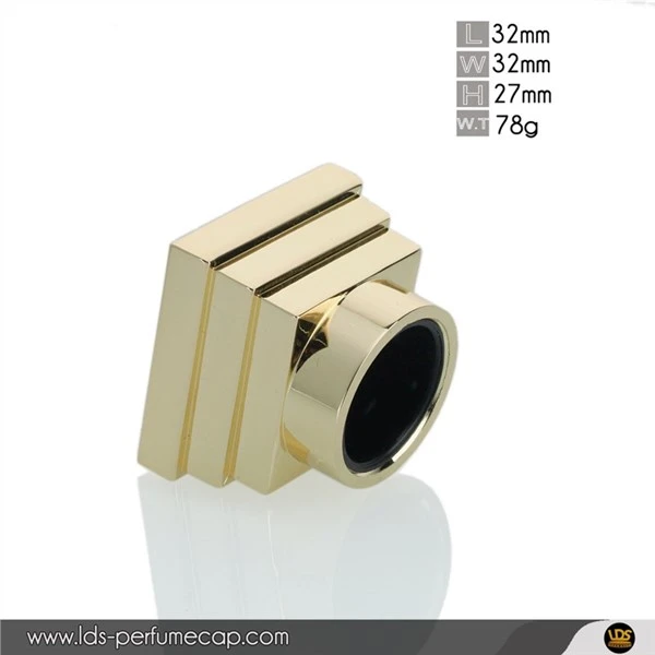 Tapa de perfum quadrada d'aliatge de zinc